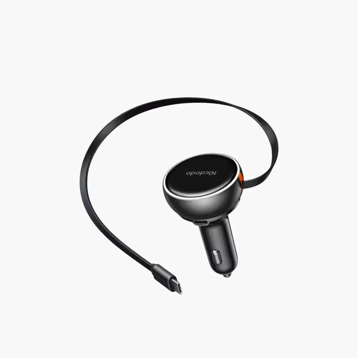 MCDODO 485 Car Charger With Type-C Retractable Cable (80W)