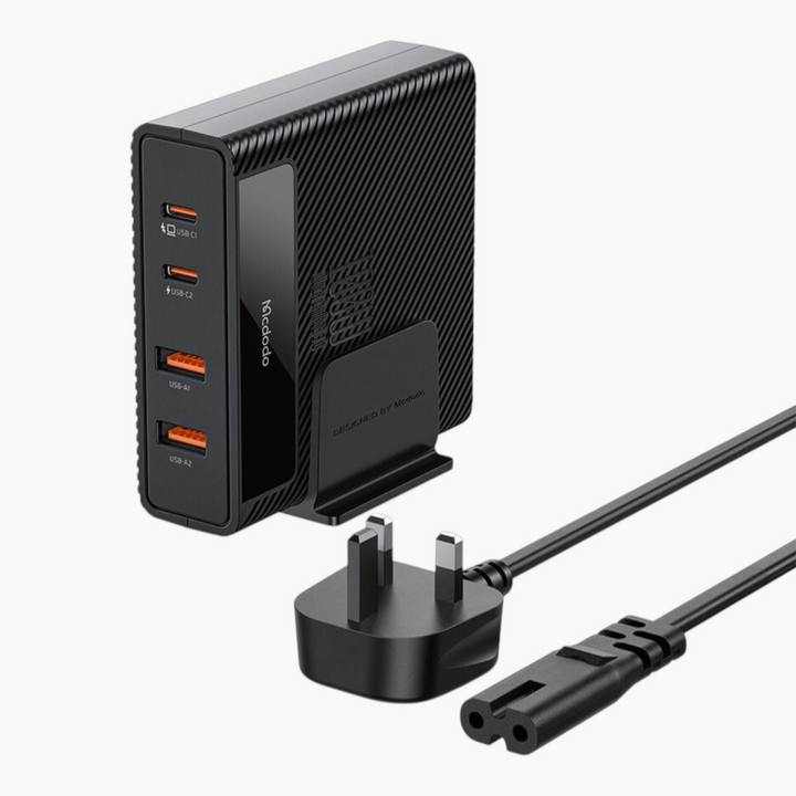 MCDODO 100W GaN fast charging adapter with standing accessory