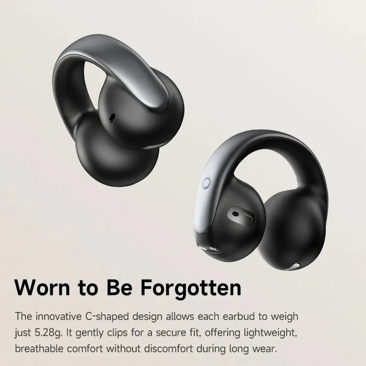 MCDODO Air O3 clip-on open-ear earbuds with LED battery display