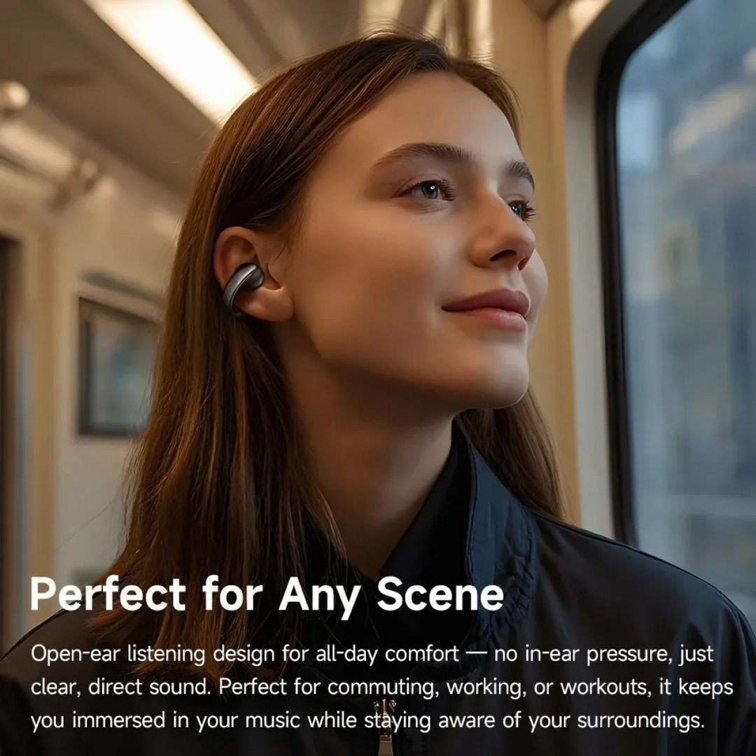 MCDODO Air O3 clip-on open-ear earbuds with LED battery display