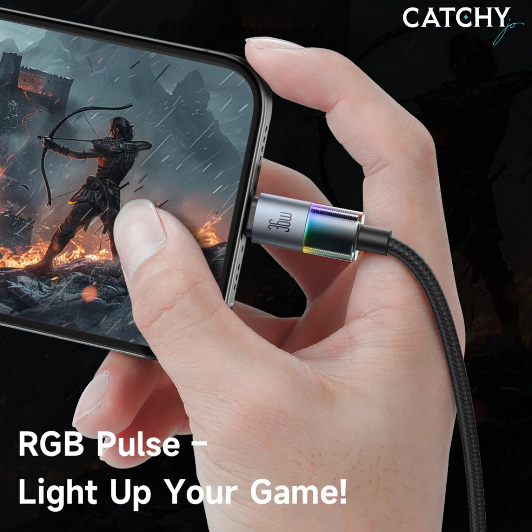 Mcdodo CA-8190 USB-C to Lightning cable with RGB lighting
