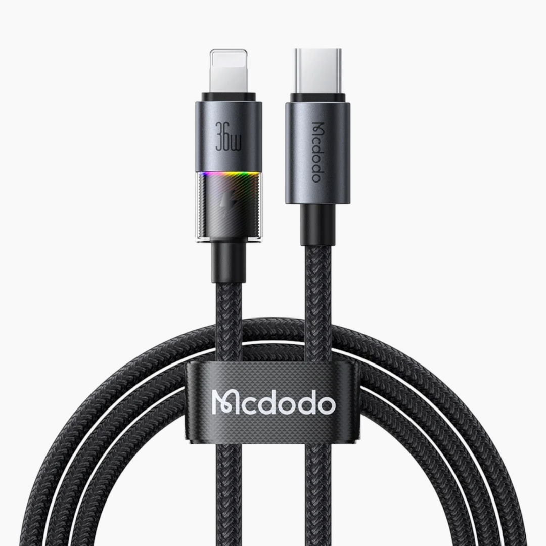 Mcdodo CA-8190 USB-C to Lightning cable with RGB lighting