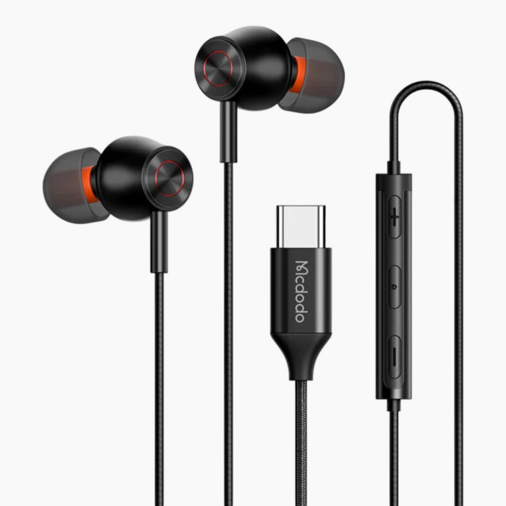 MCDODO Type-C stereo earphones with surround sound