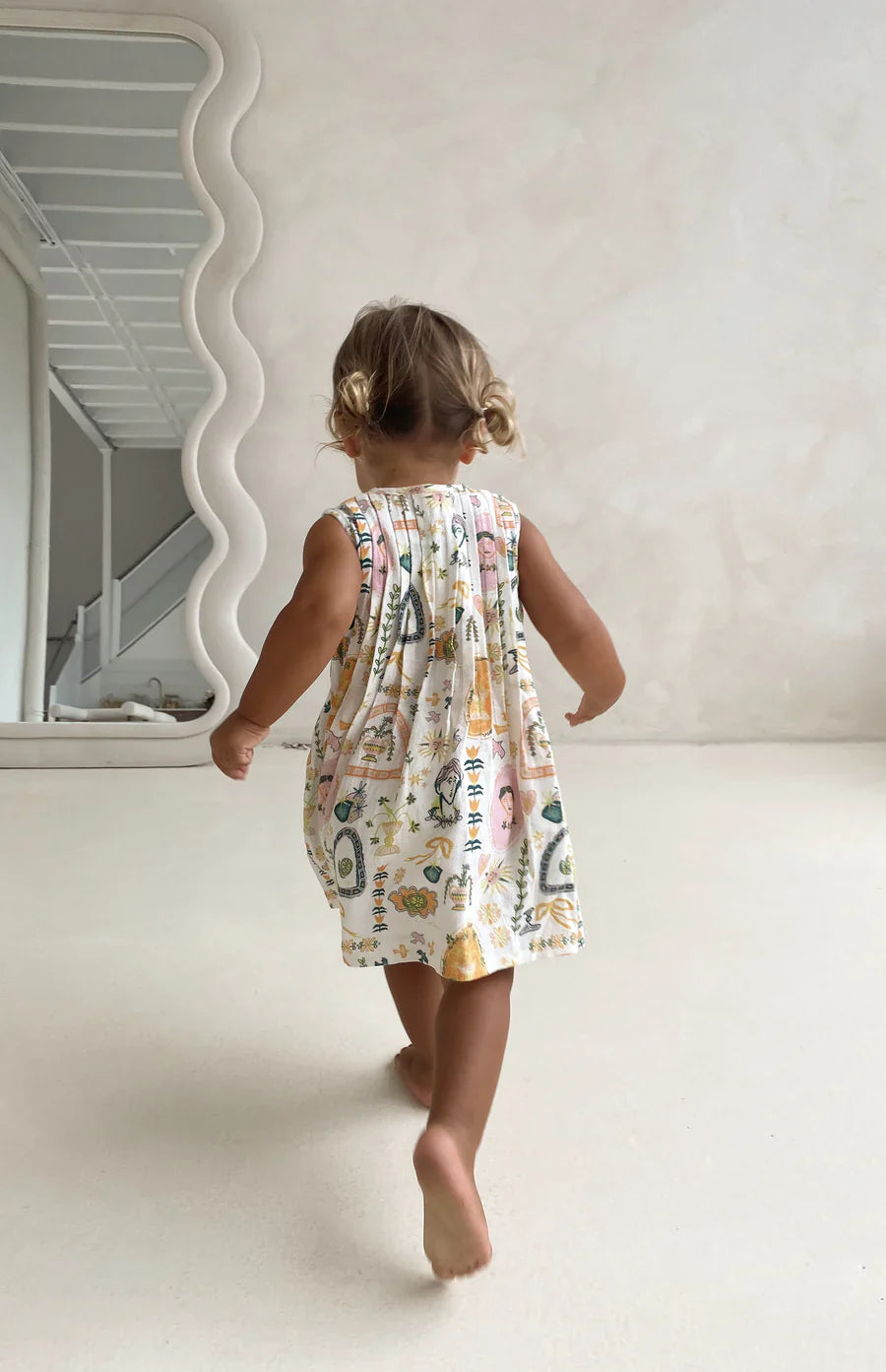 Noni The Label Meditessa Pleat Front Tie Dress in size 2 years
