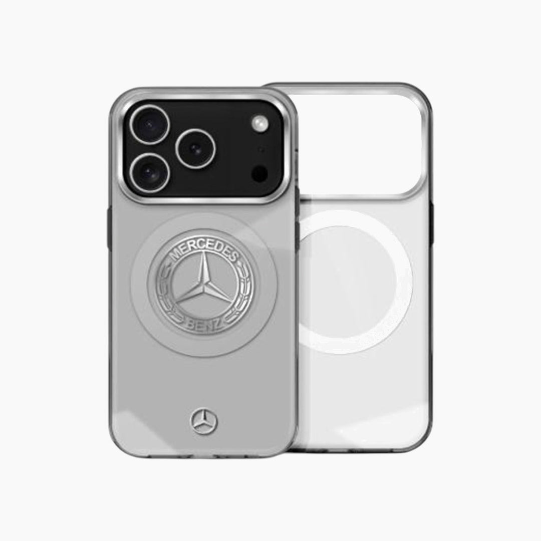 MERCEDES iPhone 17 Pro double layer hard case with transparent back