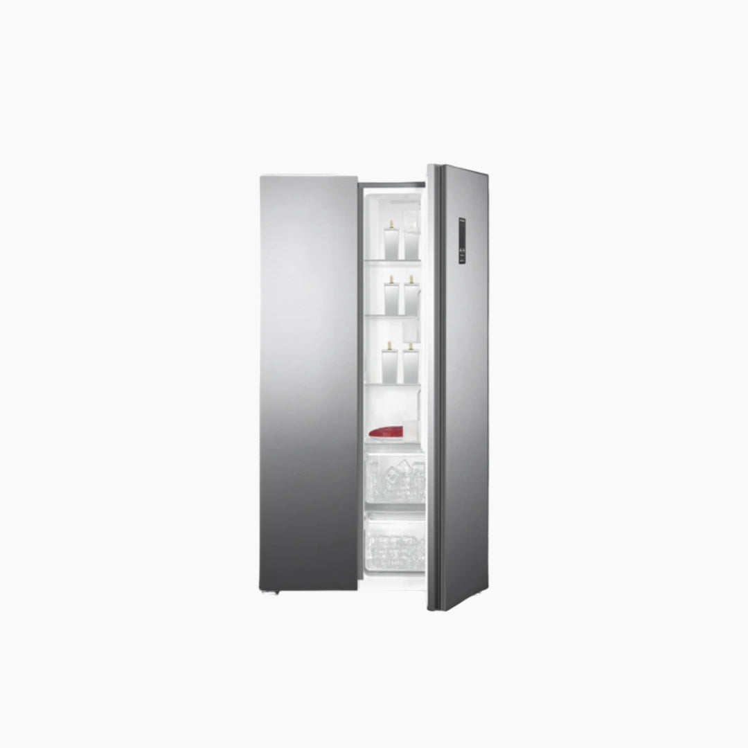 METALUX Side-by-Side Fridge 442L Steel
