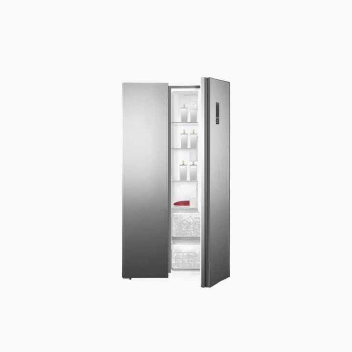 METALUX Side-by-Side Fridge 442L Steel