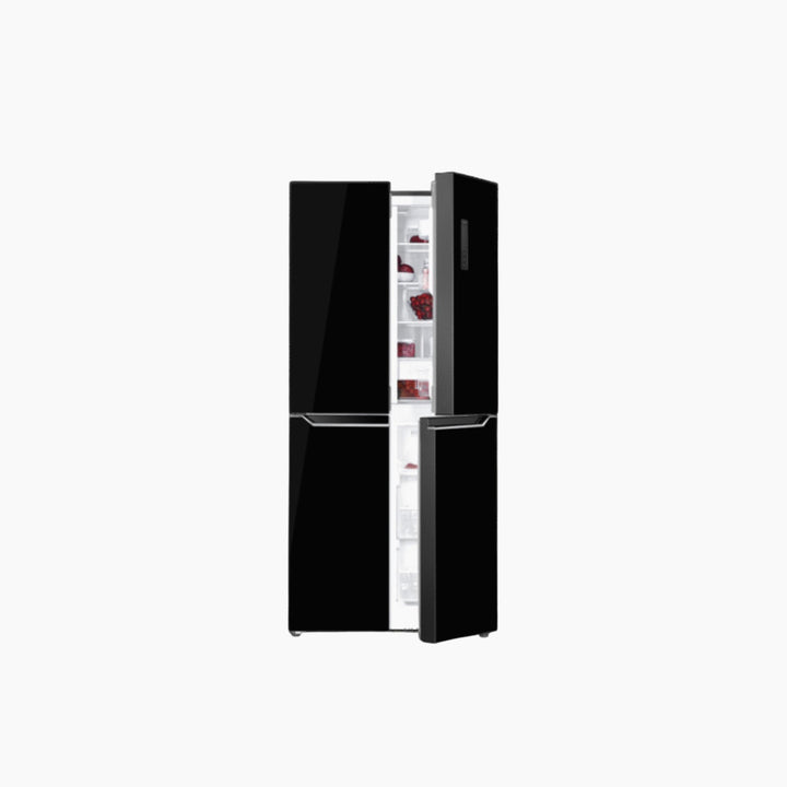 METALUX 4-Door Fridge 575L Glass Black