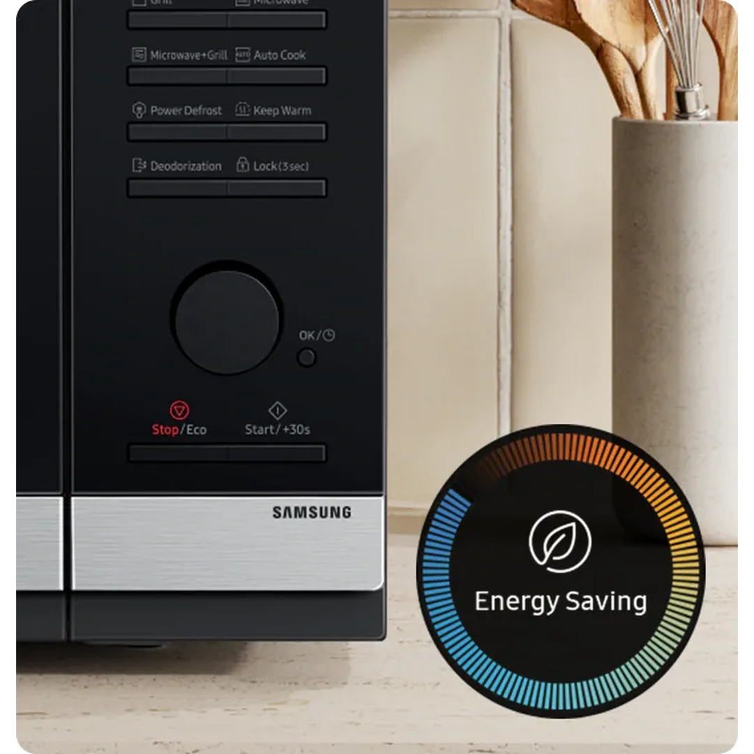 Samsung Grill Microwave Oven with Sheath Heater and Home Dessert, 40L, Silver