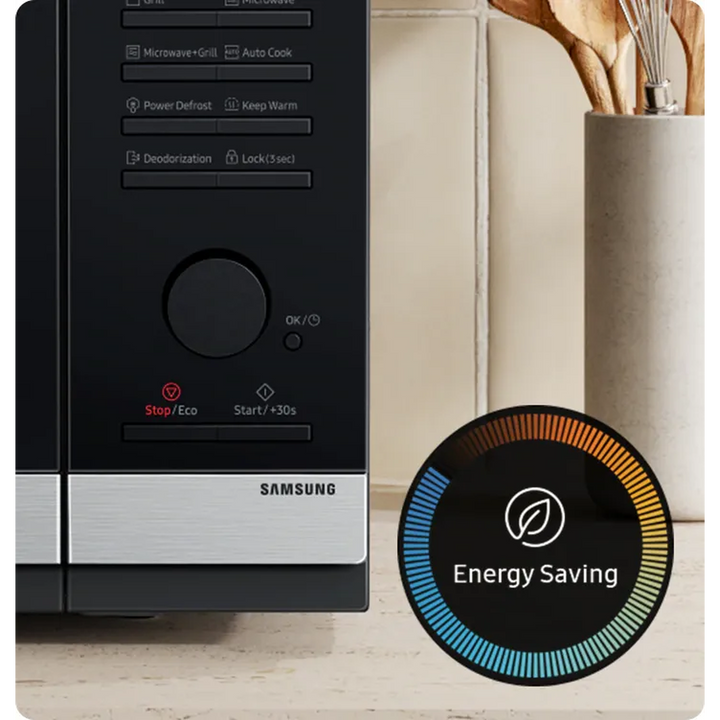 Samsung Grill Microwave Oven with Sheath Heater and Home Dessert, 40L, Silver