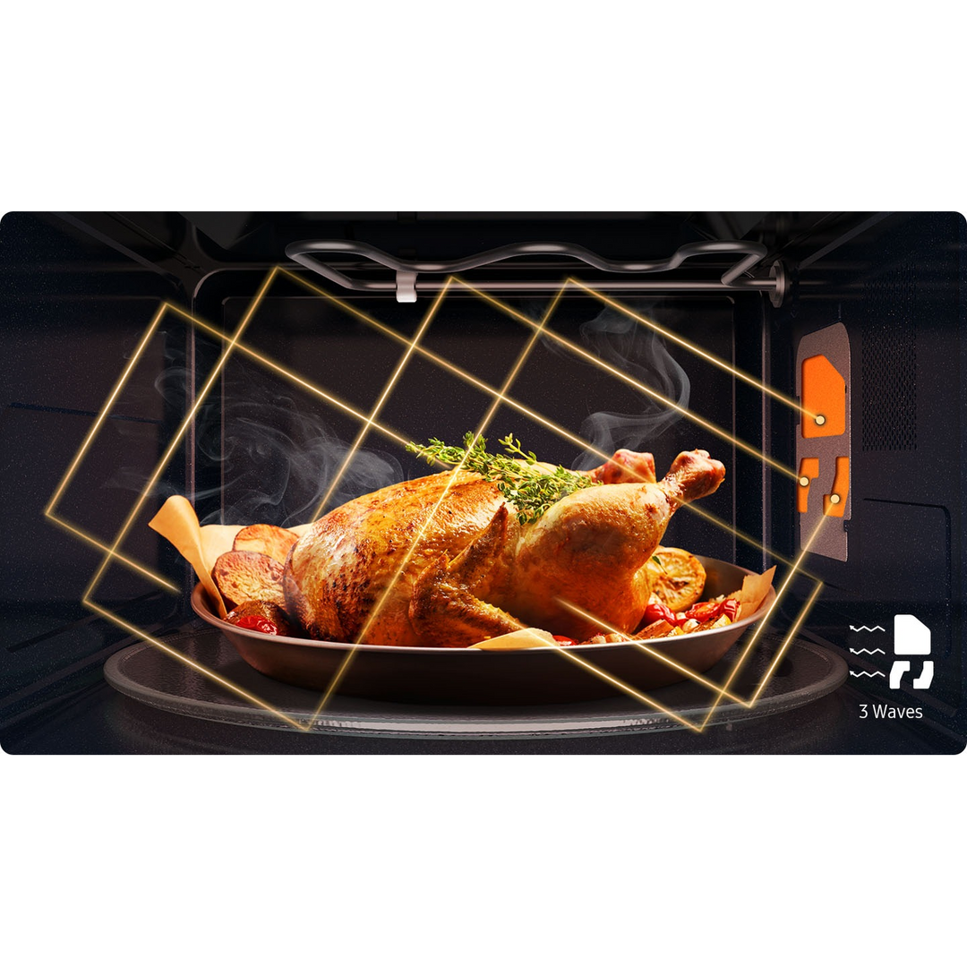 Samsung Grill Microwave Oven with Sheath Heater and Home Dessert, 40L, Silver
