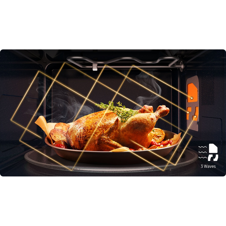Samsung Grill Microwave Oven with Sheath Heater and Home Dessert, 40L, Silver