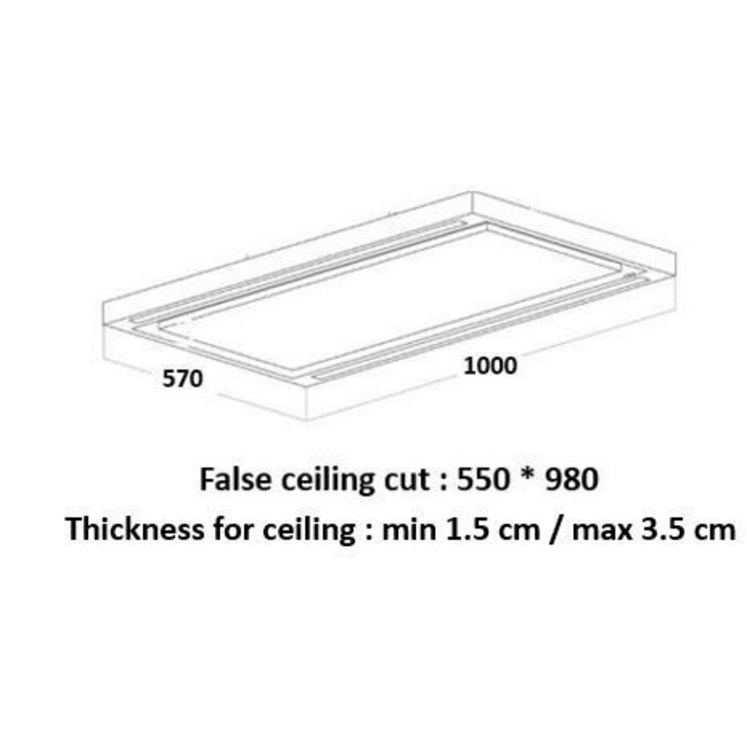 Turbo Air Mira 100cm Ceiling Hood
