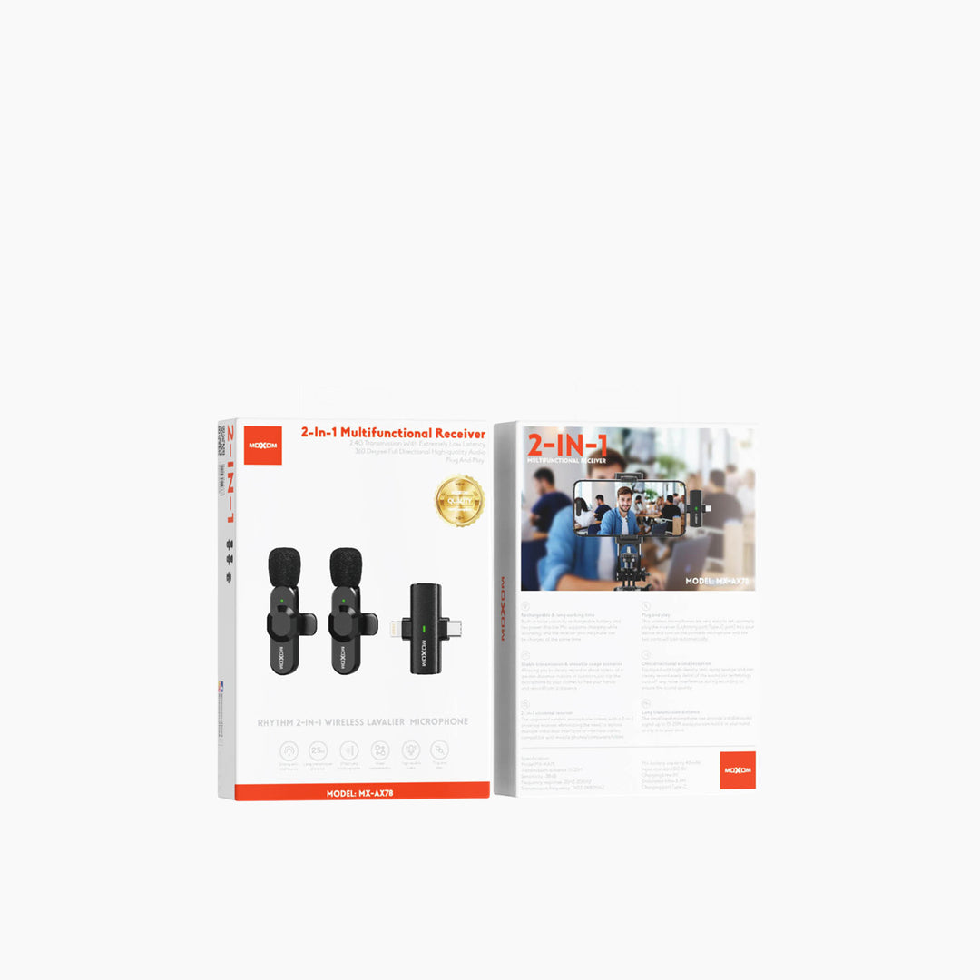 MOXOM Dual Wireless Microphone