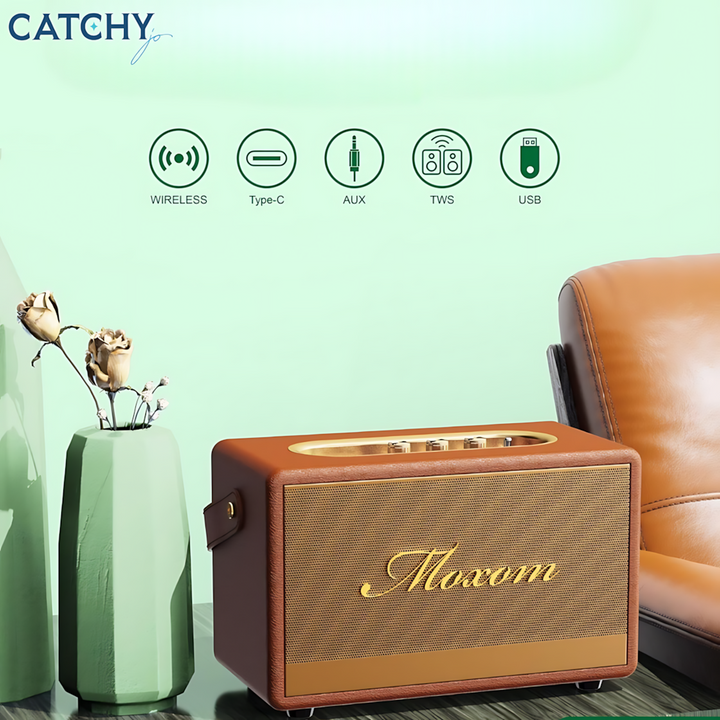 MOXOM MX-SK59 Classic Wireless Speaker with Hi-Fi audio