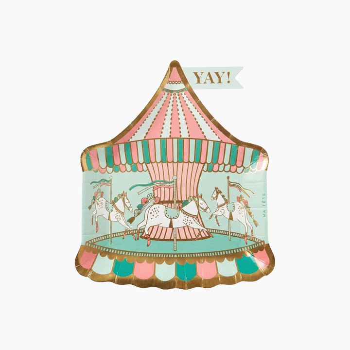 Ma Fete Carousel Plates - Set of 8