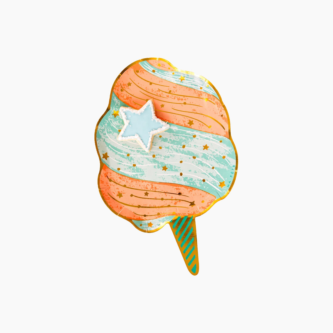 Ma Fete Cotton Candy Platesn - Set of 8