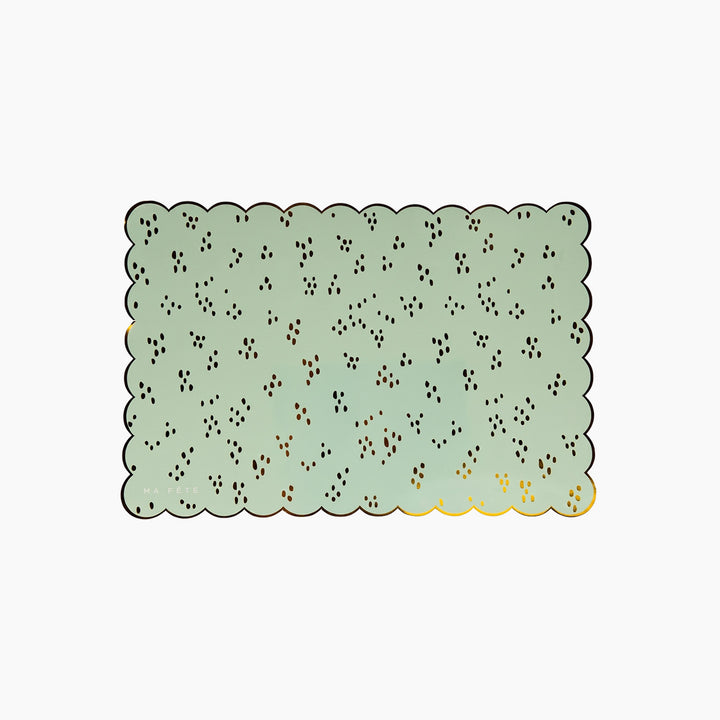 Ma Fete Fun Fair Paper Placemats Two Shades of Blue - Set of 4