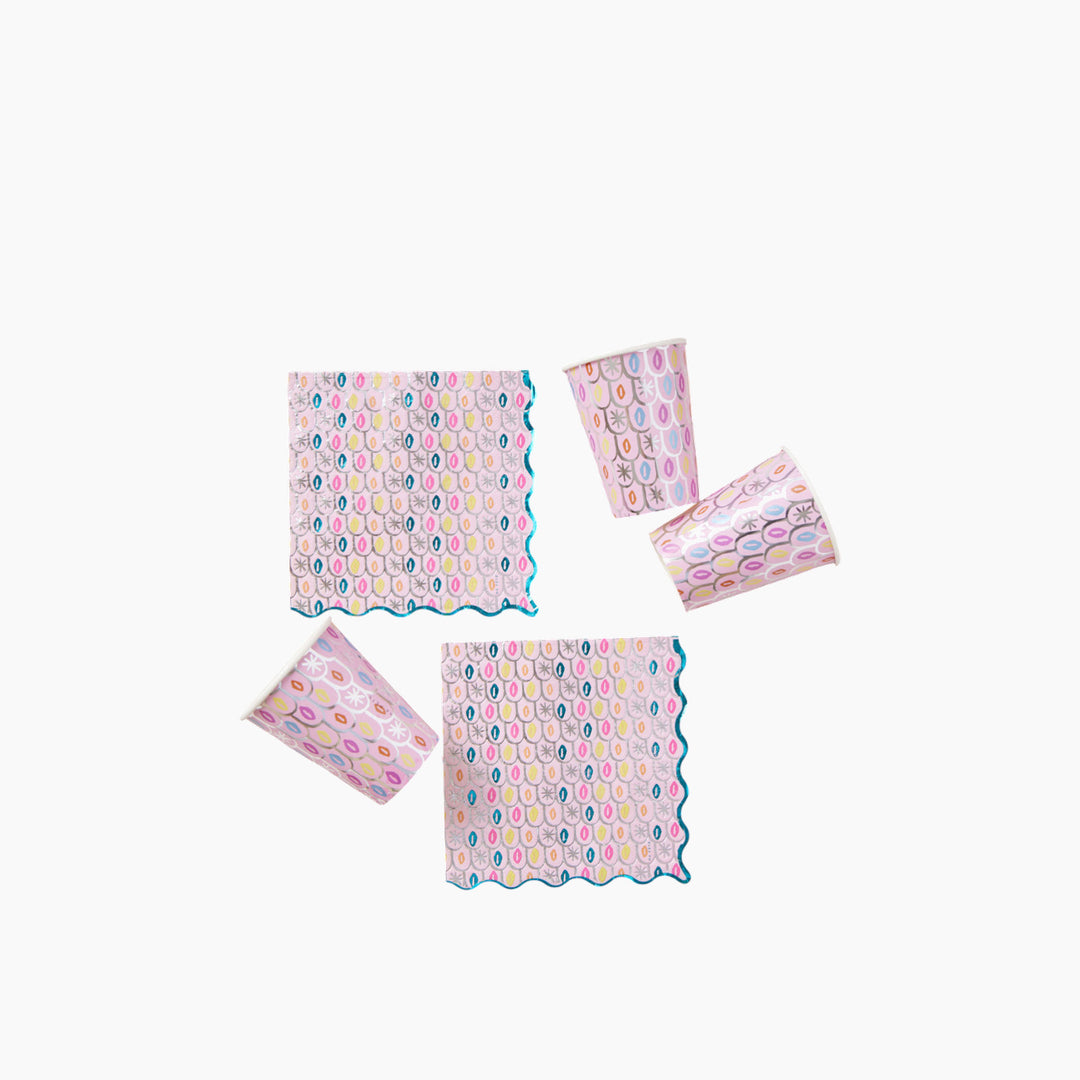Ma Fete Mermaid Paper Cups - Set of 8