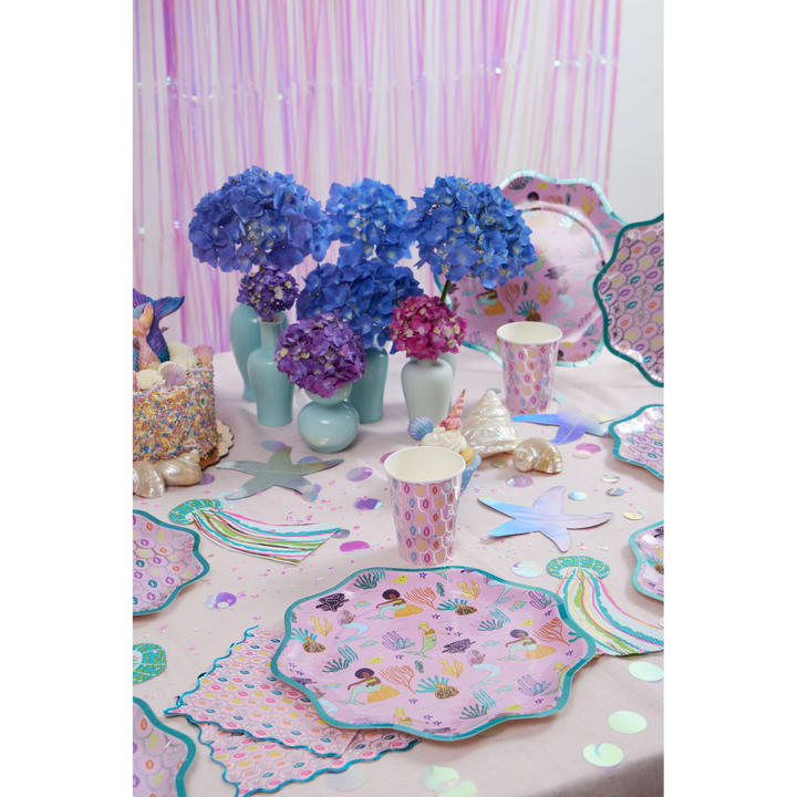 Ma Fete Mermaid Paper Cups - Set of 8