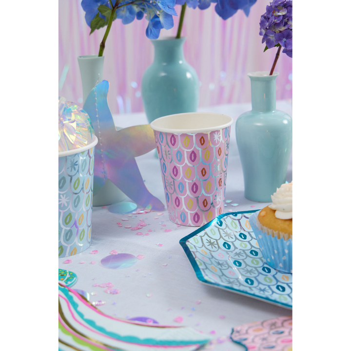 Ma Fete Mermaid Paper Cups - Set of 8