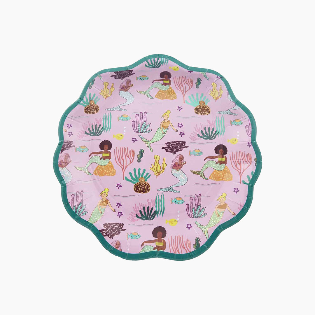 Ma Fete Mermaid Plates - Set of 8