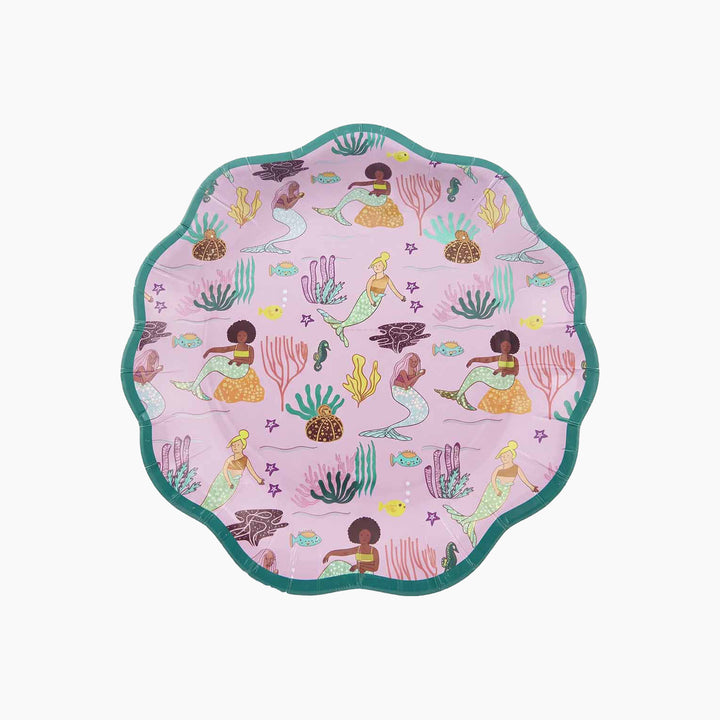 Ma Fete Mermaid Plates - Set of 8