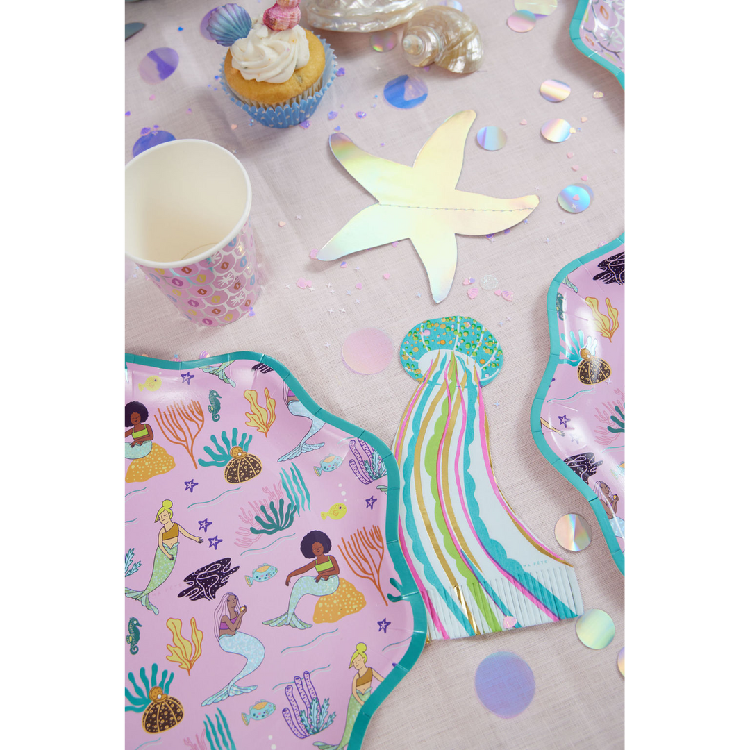 Ma Fete Mermaid Plates - Set of 8