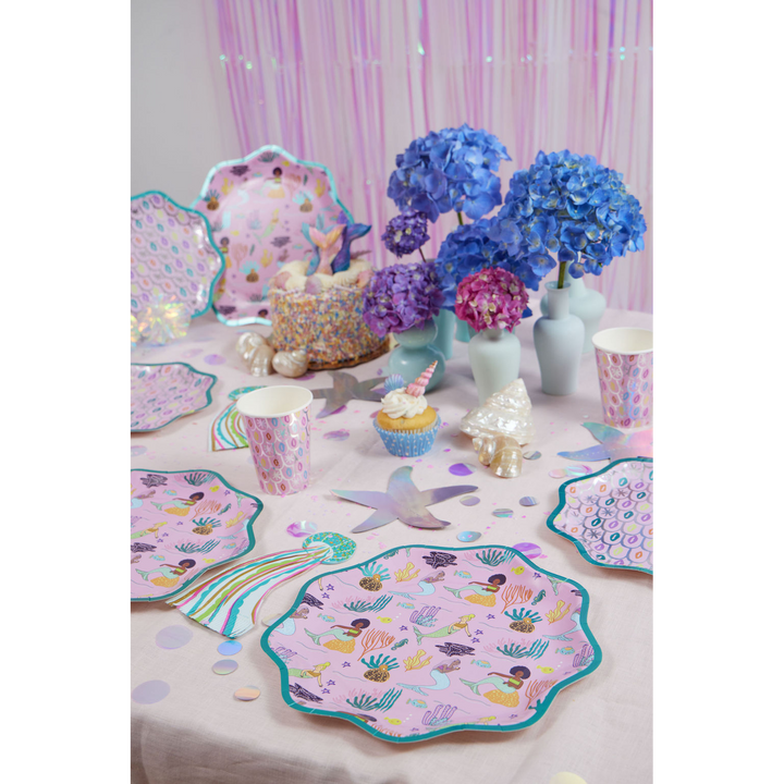 Ma Fete Mermaid Plates - Set of 8
