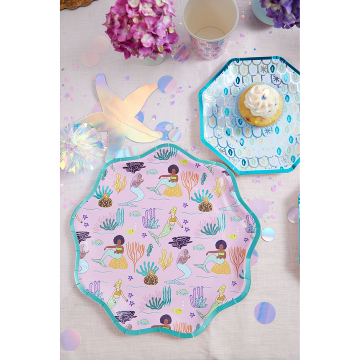 Ma Fete Mermaid Plates - Set of 8