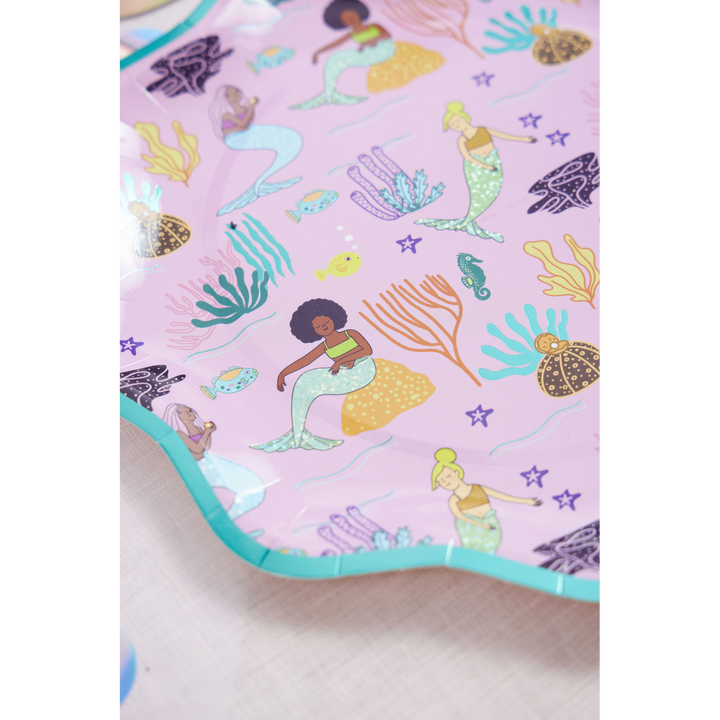 Ma Fete Mermaid Plates - Set of 8