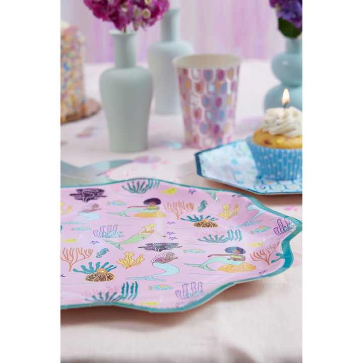 Ma Fete Mermaid Plates - Set of 8
