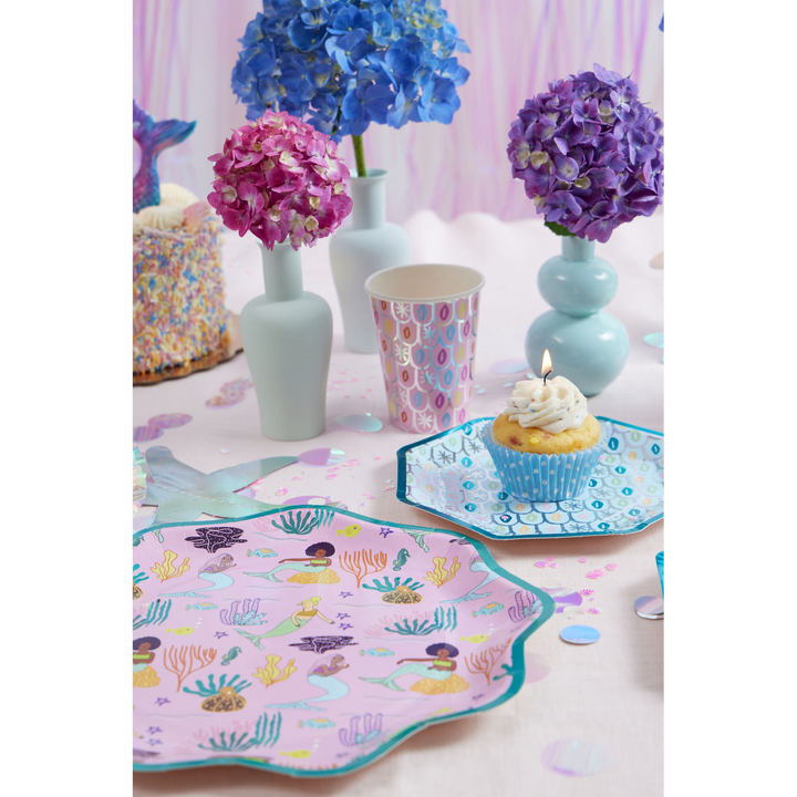 Ma Fete Mermaid Plates - Set of 8