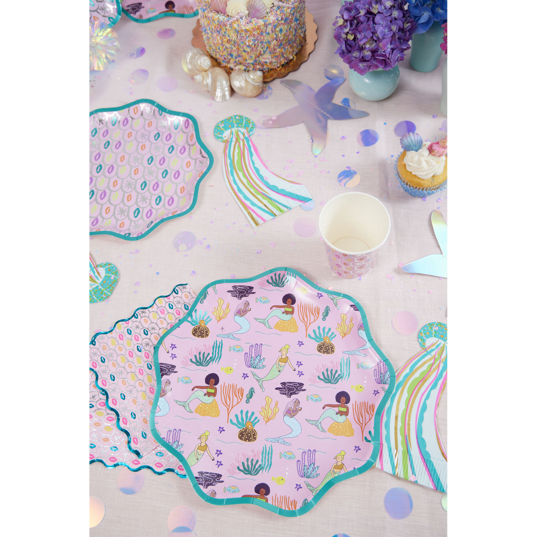 Ma Fete Mermaid Plates - Set of 8