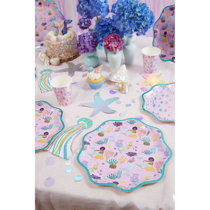 Ma Fete Mermaid Plates - Set of 8