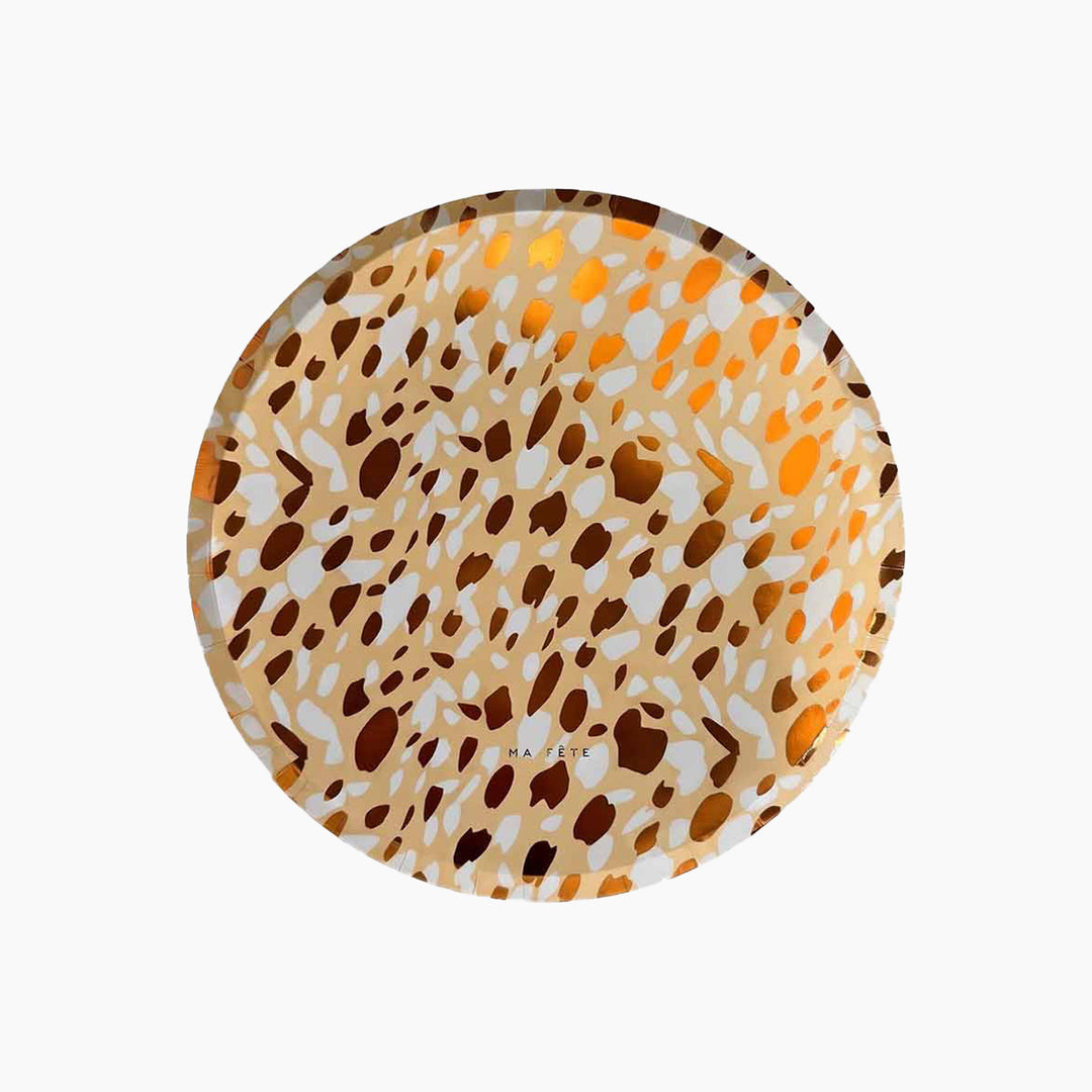 Ma Fete Safari Animal Print Plates - Set of 8