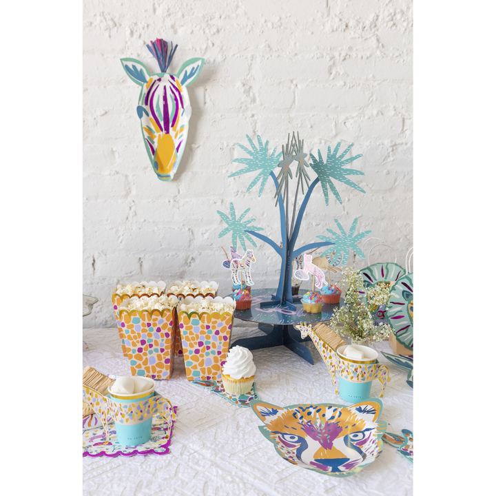 Ma Fete Safari Cheetah Plates - Set of 8
