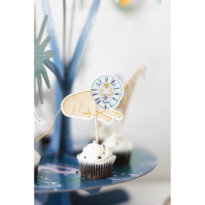 Ma Fete Safari Cupcake Toppers - Set of 16