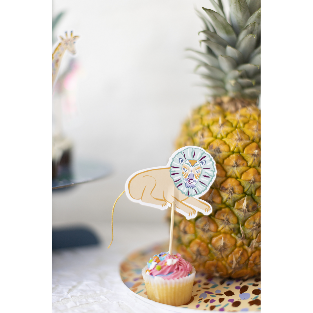Ma Fete Safari Cupcake Toppers - Set of 16