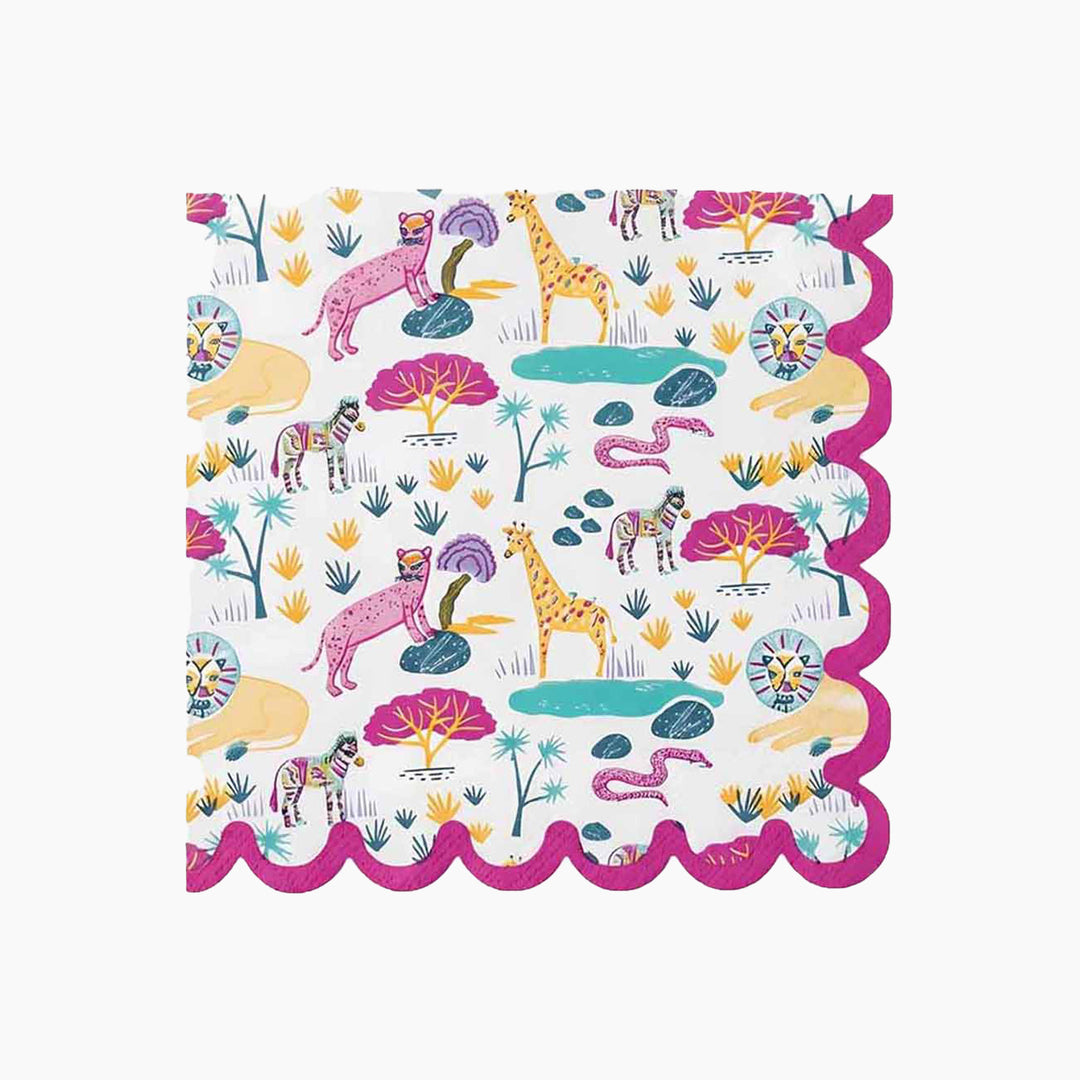 Ma Fete Safari Square Napkins - Set of 16