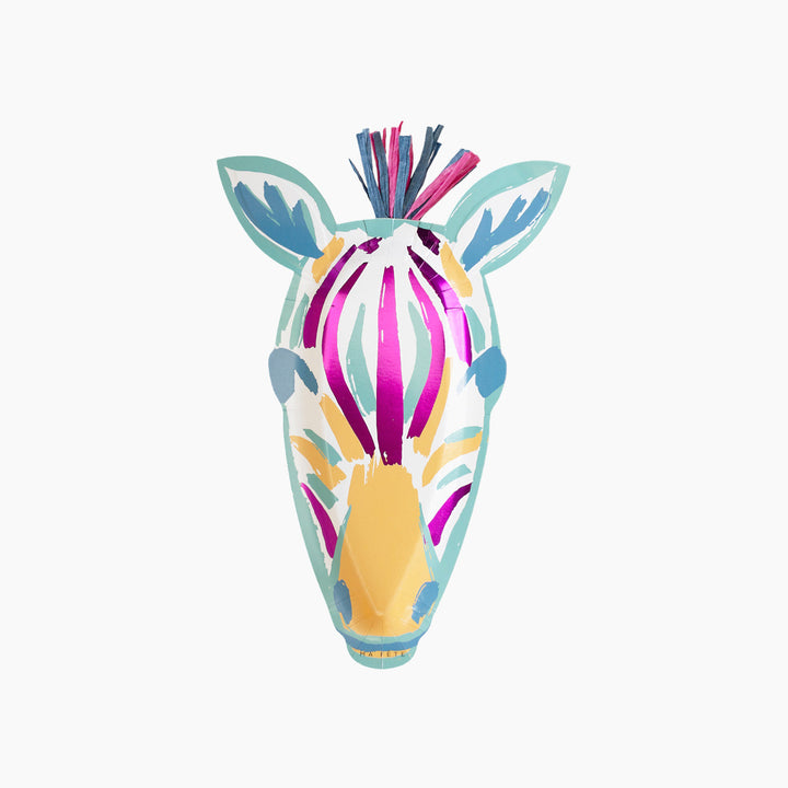 Ma Fete Safari Zebra Platters - Pack of 4