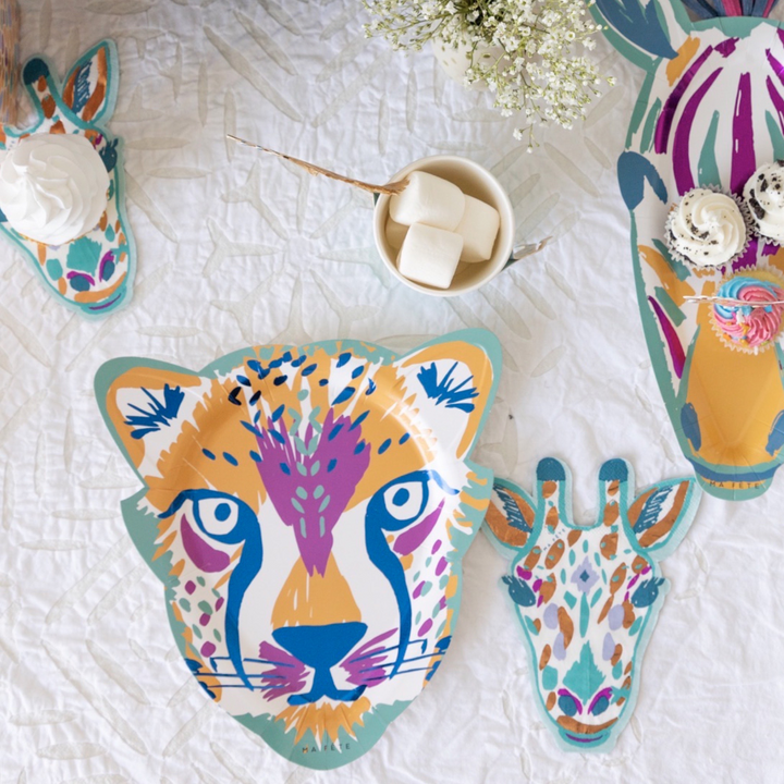 Ma Fete Safari Zebra Platters - Pack of 4