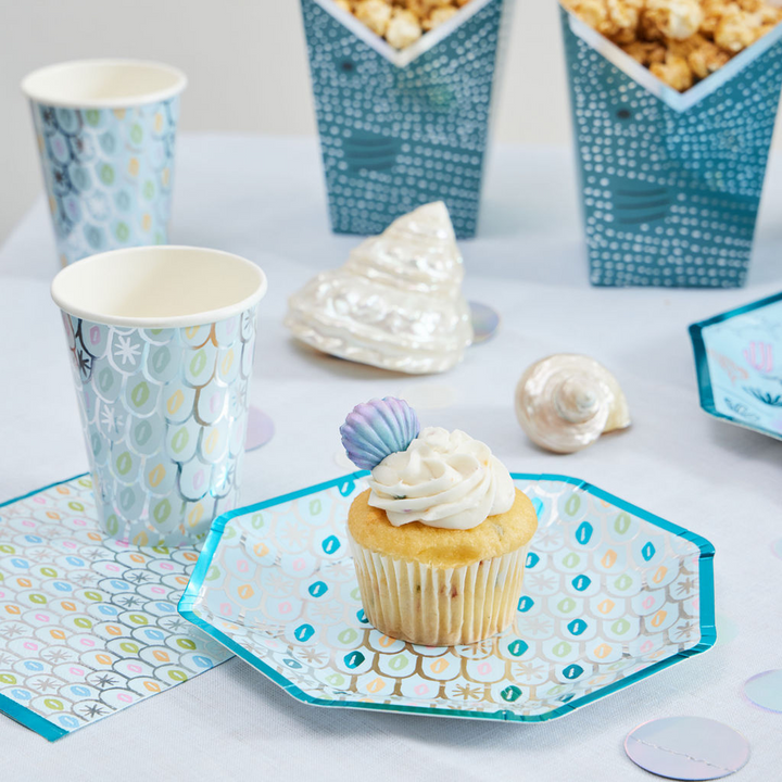 Ma Fete Sharks Paper Cups - Set of 8