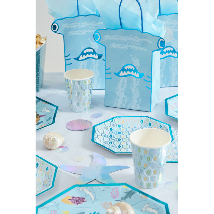 Ma Fete Sharks Paper Cups - Set of 8