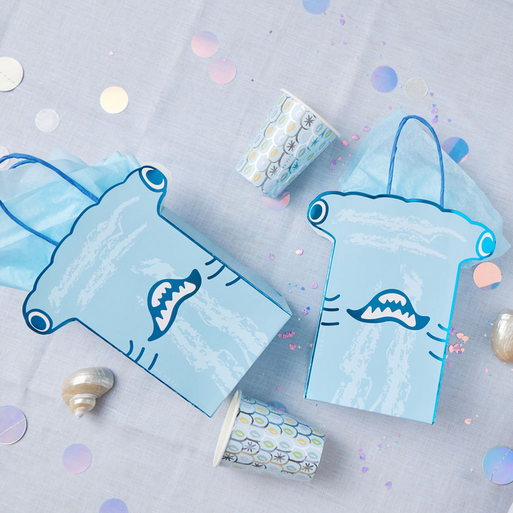 Ma Fete Sharks Paper Cups - Set of 8