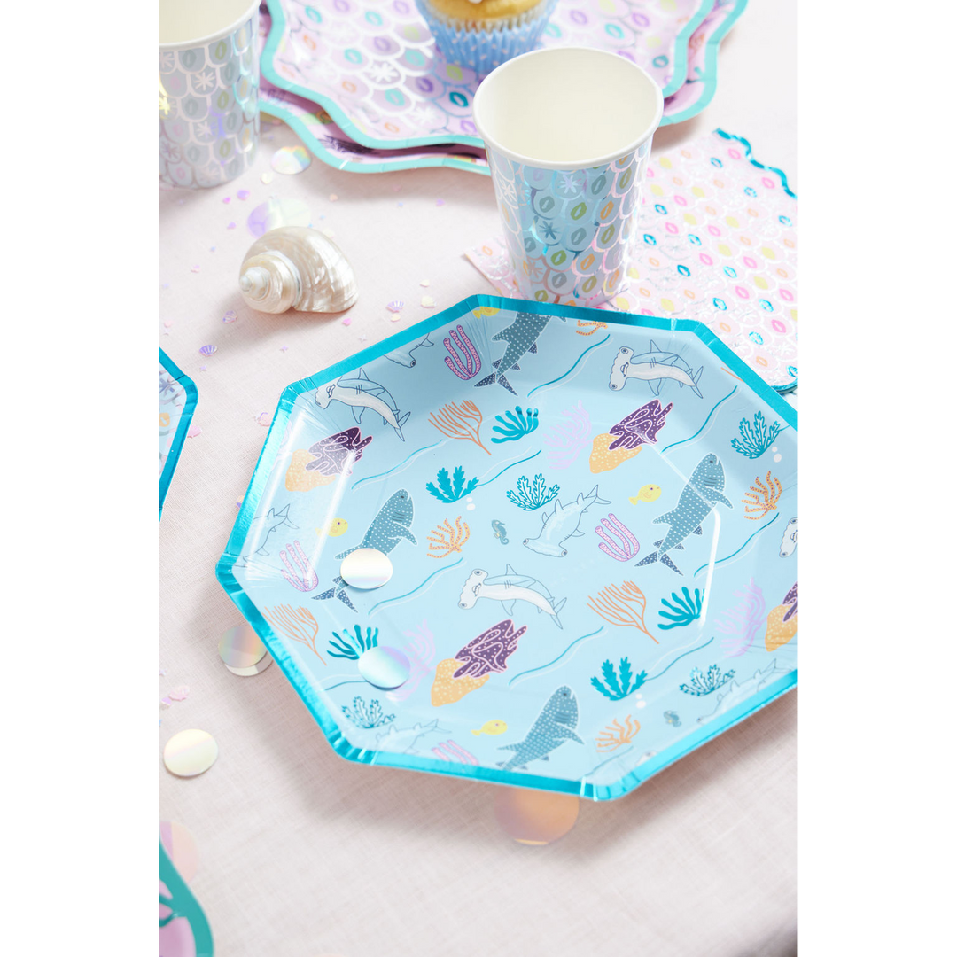 Ma Fete Sharks Dinner Plates - Set of 8
