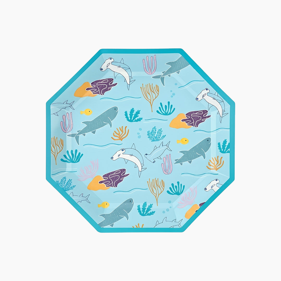 Ma Fete Sharks Dinner Plates - Set of 8
