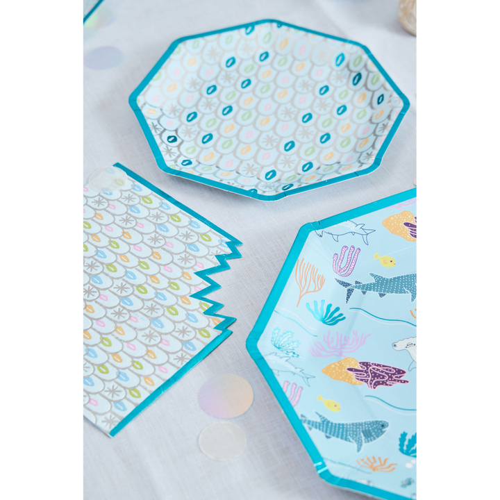 Ma Fete Sharks Dinner Plates - Set of 8