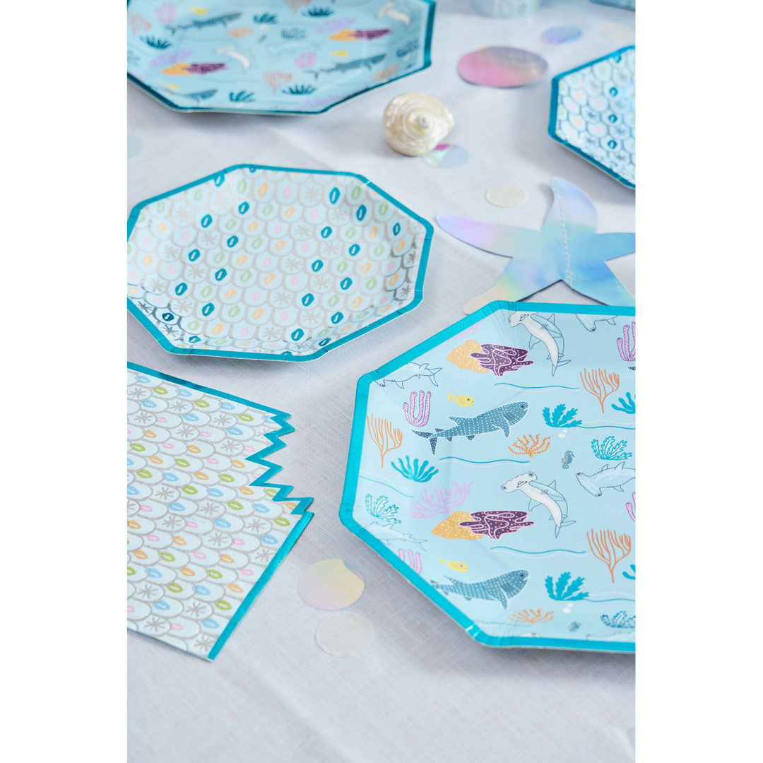 Ma Fete Sharks Dinner Plates - Set of 8