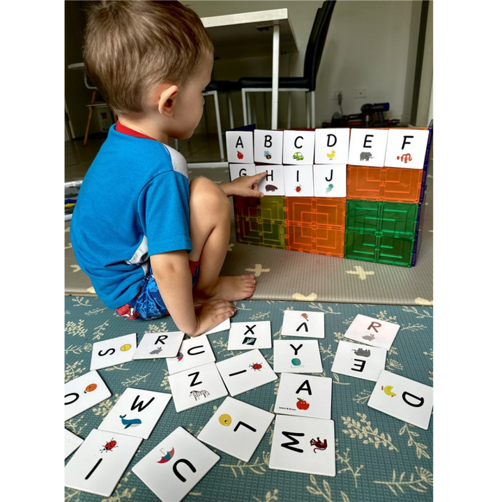 Tiletek Magnetic Tile Toppers Alphabet Upper Case Pack 40 Pcs